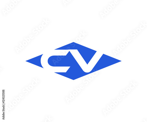 Free Download Simple Vector Modern Initial Letters Logo Croped in Diamond shape cv - GFXLoad