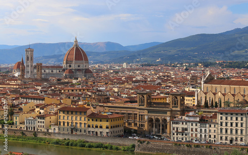 panorama of the city of Florence in Italy