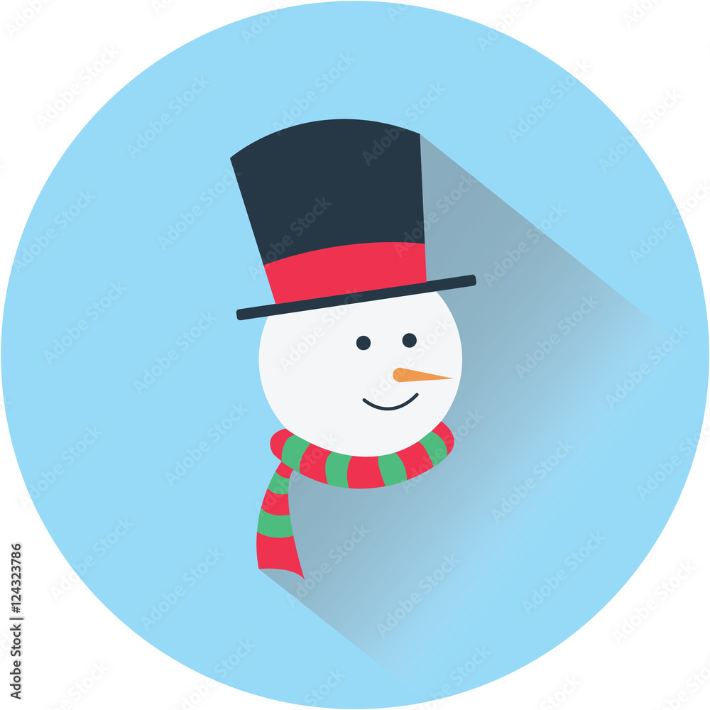snowman icon flat design snowman icon flat design