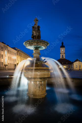 Fountain in Bialystok, Podlaskie, Poland