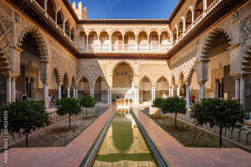  Inside Alcazar palace, Andalusia province.