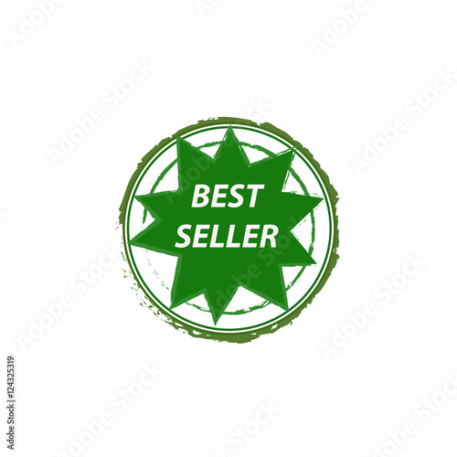 best seller grunge vector stamp