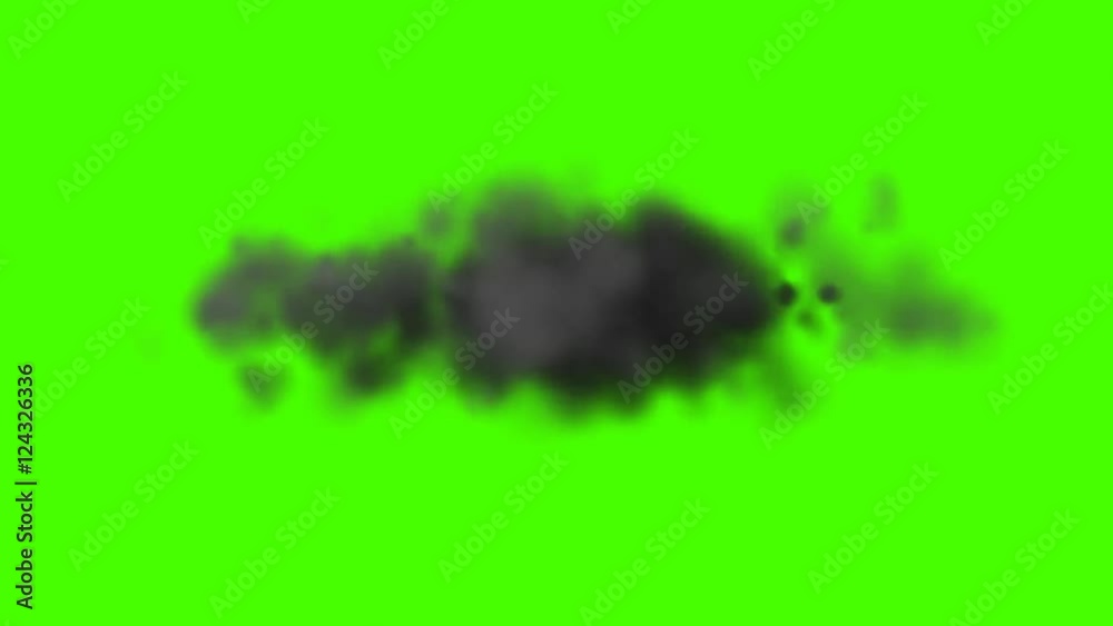 Dark Cloud On a Green Screen Background Dark Cloud On a Green Screen Background