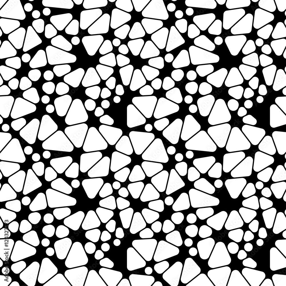 Naklejka premium Abstract geometric black and white hipster fashion random background pattern