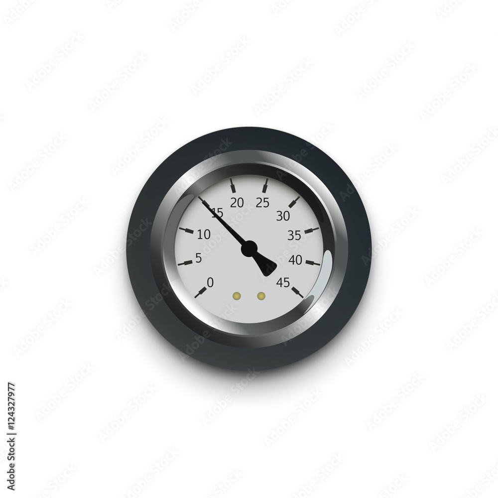 illustration of a pressure meter gauge