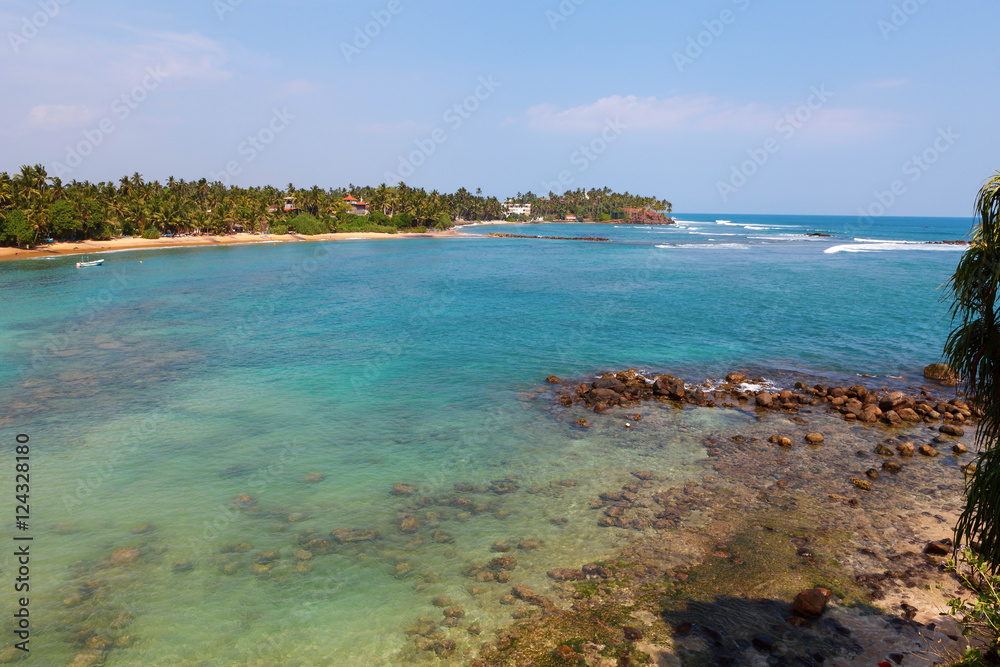 Indian ocean around Mirissa, Sri Lanka