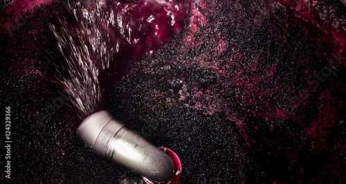 Obraz na plátne Winery producing wine, Grape ju in tank