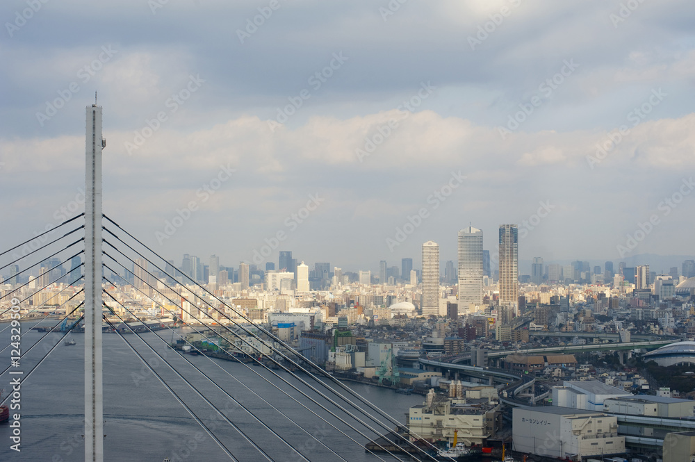 central osaka skyline