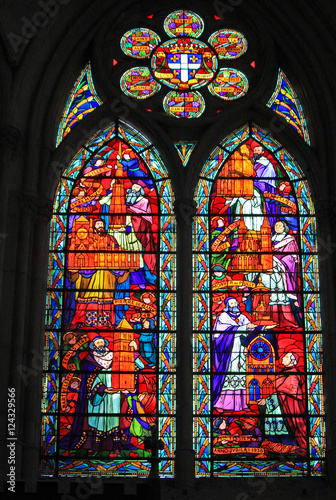 Stained glass window, Chalons cathedral