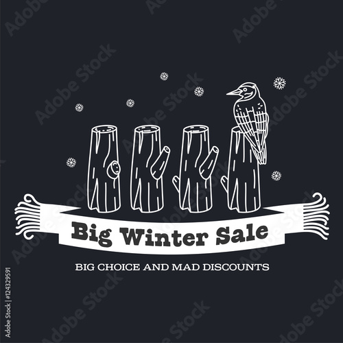 Winter sale sticker photo