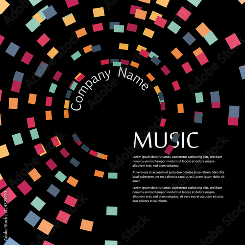 Vector Template, Music Party, Music Festival, Music Sound, Music Poster 