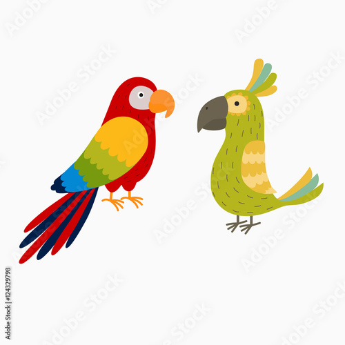 two bright parrot © Nadzin