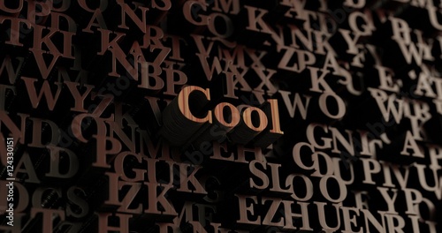 Cool - Wooden 3D rendered letters message.  Can be used for an online banner ad or a print postcard.