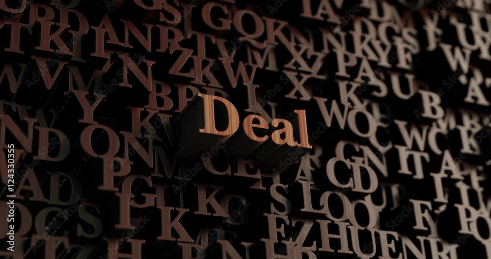 Deal - Wooden 3D rendered letters/message. Can be used for an online banner ad or a print postcard. Deal - Wooden 3D rendered letters/message. Can be used for an online banner ad or a print postcard.