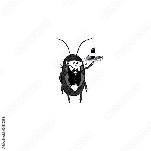 Cockroach icon, graphic, symbol, logo, Vector.