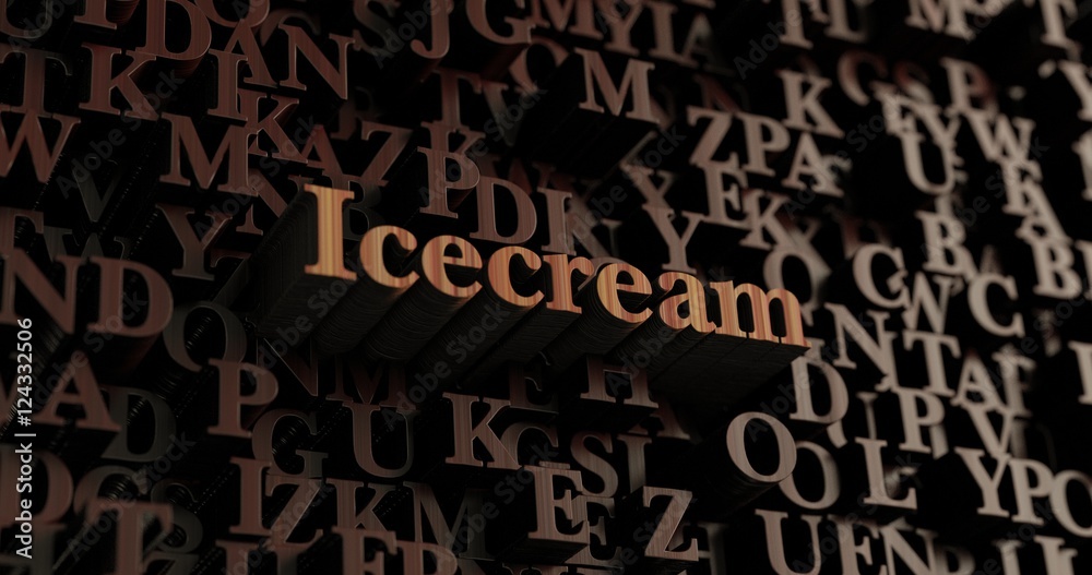 Icecream - Wooden 3D rendered letters/message. Can be used for an online banner ad or a print postcard. Icecream - Wooden 3D rendered letters/message. Can be used for an online banner ad or a print postcard.