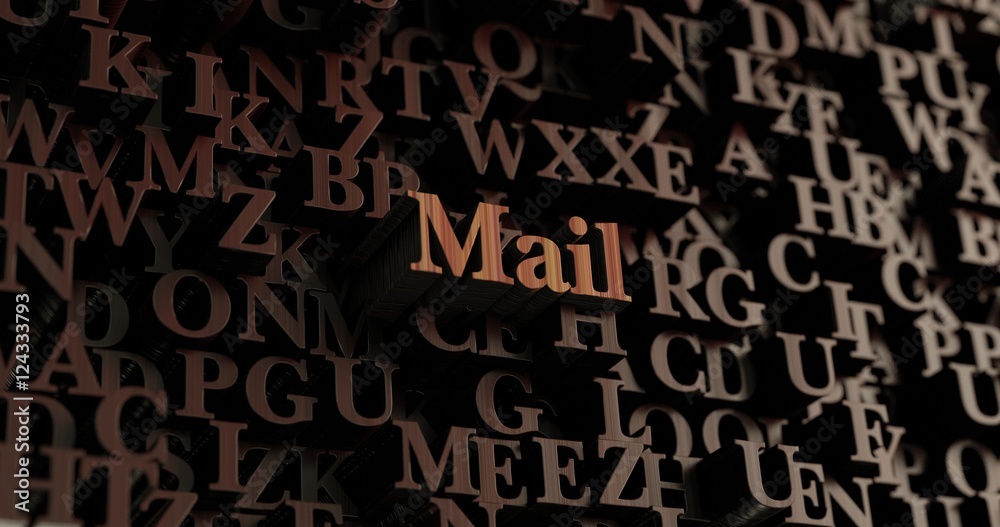 Mail - Wooden 3D rendered letters/message. Can be used for an online banner ad or a print postcard. Mail - Wooden 3D rendered letters/message. Can be used for an online banner ad or a print postcard.