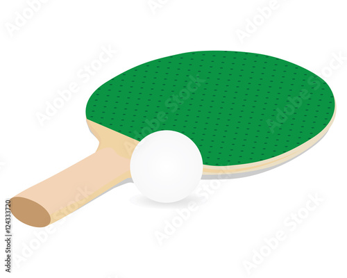 Ping pong equipment vector design