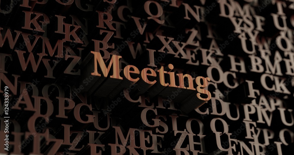 Meeting - Wooden 3D rendered letters/message. Can be used for an online banner ad or a print postcard. Meeting - Wooden 3D rendered letters/message. Can be used for an online banner ad or a print postcard.