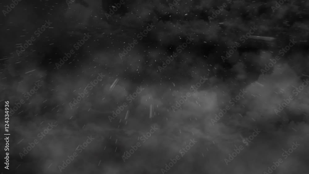 Rain Falling From a Cloudy Dark Sky