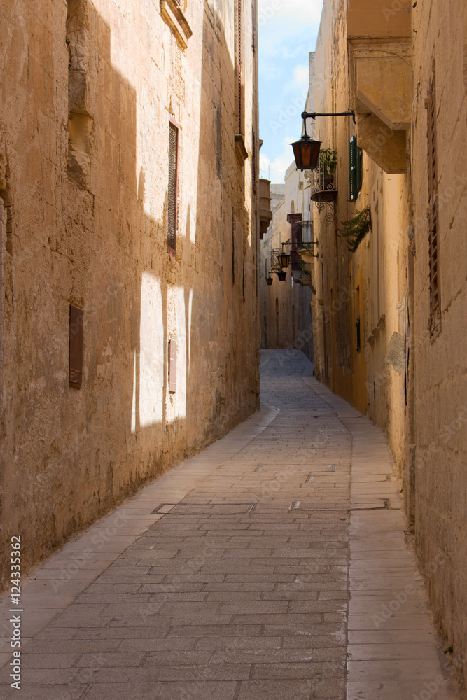 Gasse in Mdina Gasse in Mdina
