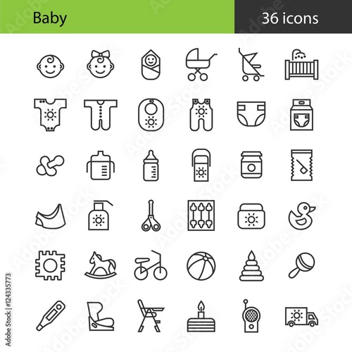 Baby icons
