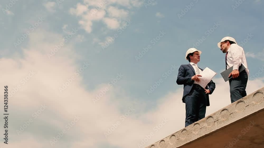 Foremen are talking over the sky Foremen are talking over the sky