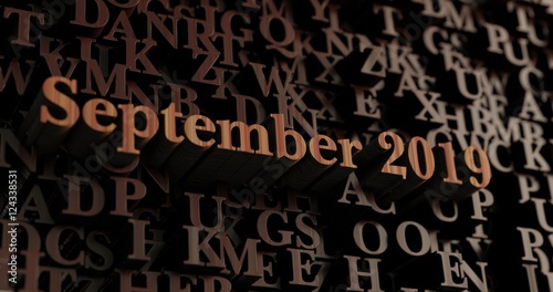 September 2019 - Wooden 3D rendered letters/message. Can be used for an online banner ad or a print postcard.