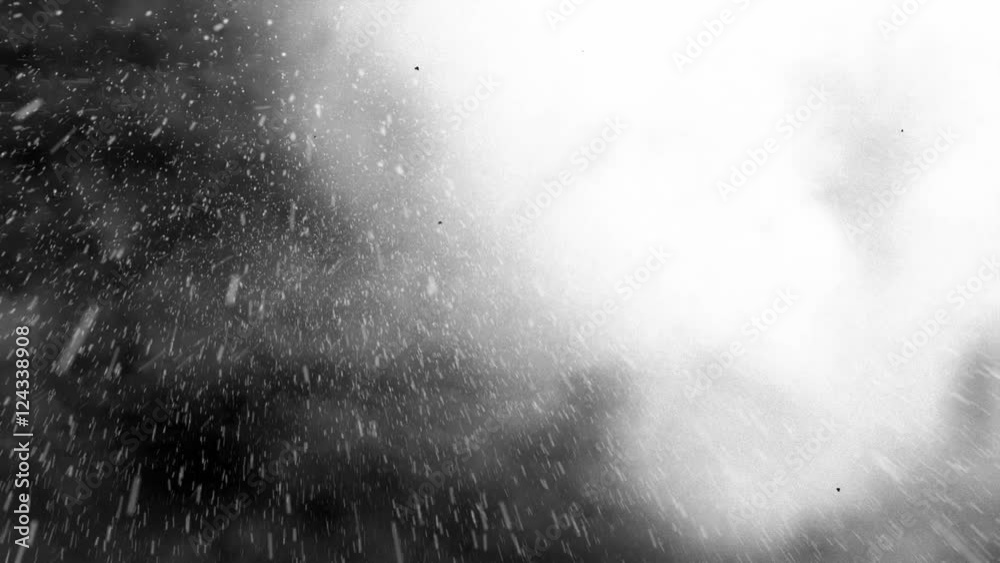 Big Snow Lightning storm and Heavy Clouds