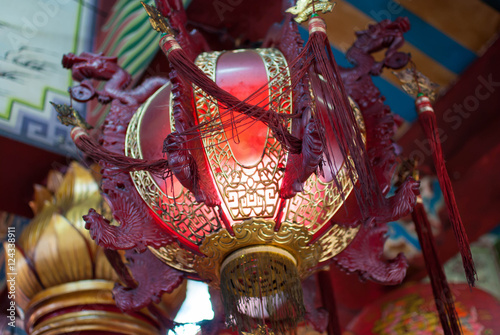 ancient temple of Shrine at Muang Samut Sakorn, Thailand. photo
