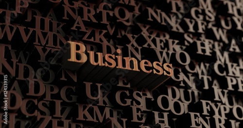 Business - Wooden 3D rendered letters/message. Can be used for an online banner ad or a print postcard.