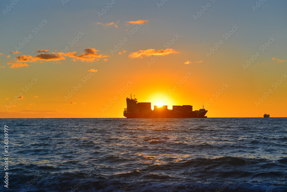 Fototapeta premium Cargo ship