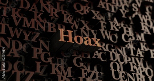 Photography Hoax - Wooden 3D rendered letters/message