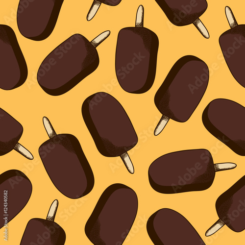 Icecream seamless pattern