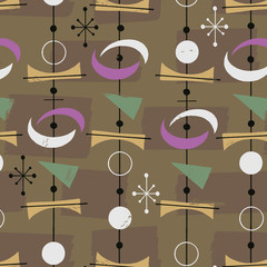Keuken achterwand Jaren 50 patronen Jaren vijftig retro motief  © Wingnut Designs