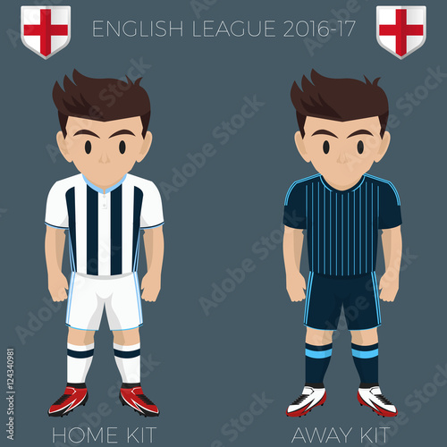 West Bromwich Football / Soccer Club Kits 2016/17 Premier League photo