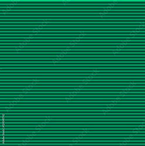 Green galousie. Volume of horizontal lines.