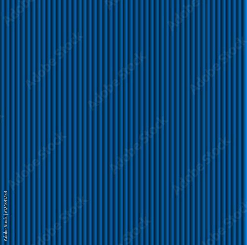 Blue galousie. Volume of vertical lines.