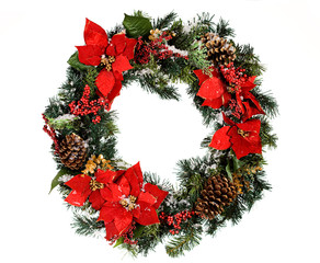 Wreath: Christmas Wreath with Snow