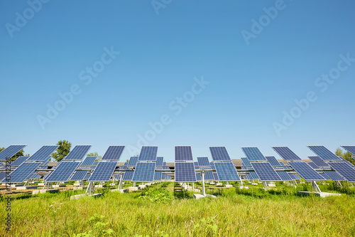 Solar panels. Alternative sources of power. Solar farm.