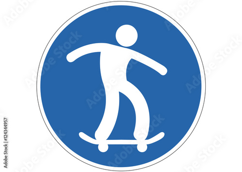 Schild Skatenboard fahren erlaubt
