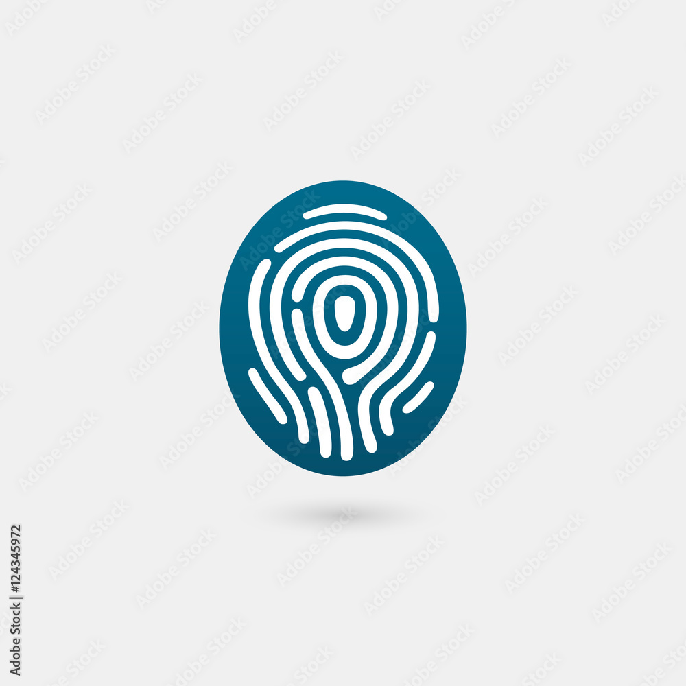 Fingerprint icon. Isolated on white background. Vector illustration, eps 10.
Fingerprint icon. Isolated on white background. Vector illustration, eps 10.