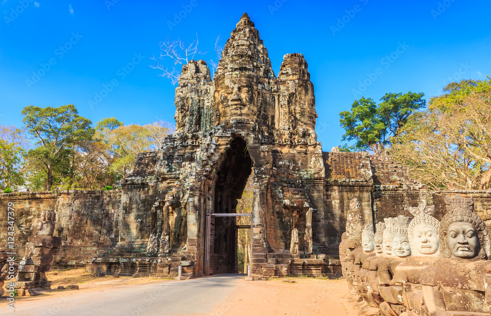 Angkor Wat, Cambodia. Entrance gate.
