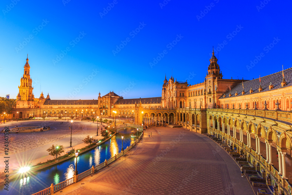 Seville, Spain. Spanish Square (Plaza de Espana)