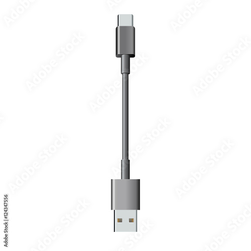 USB type-C to USB cable photo