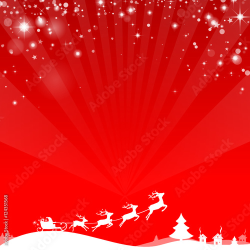 Weihnachten Rentierschlitten