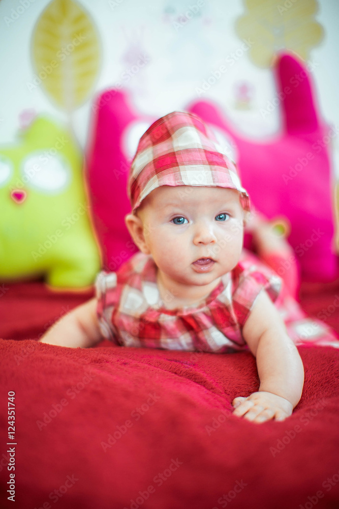 beautiful portrait of Incredible and charming small baby beautiful portrait of Incredible and charming small baby