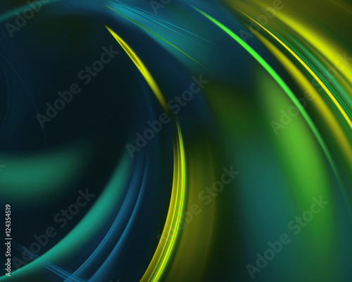 Photography blue green haze feather fractal background
