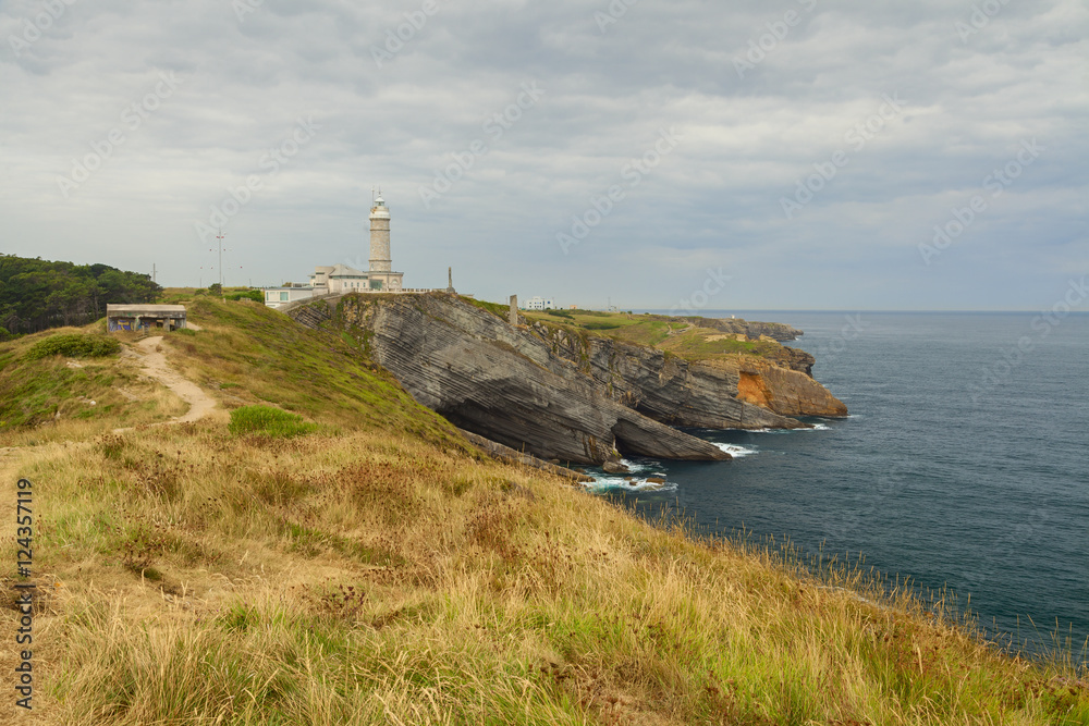 cabo mayor lighthouse in the city of santander
