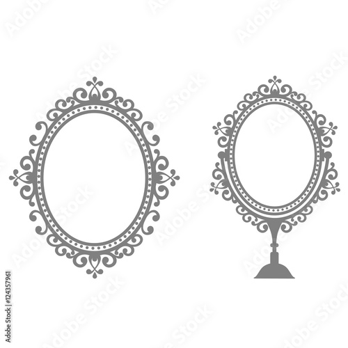 mirrors in vintage style